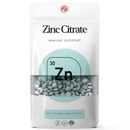 Zinc Citrate 15mg Tablets
