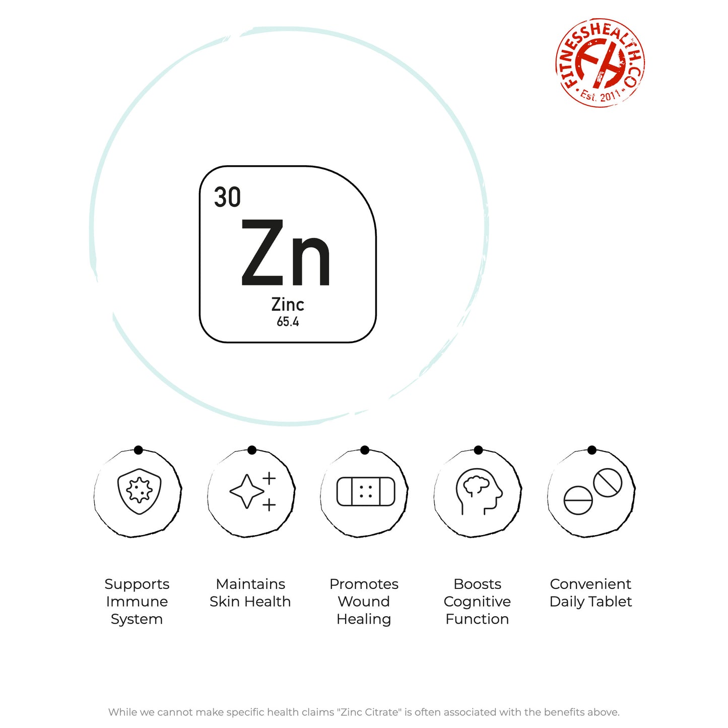 Zinc Citrate 15mg Tablets