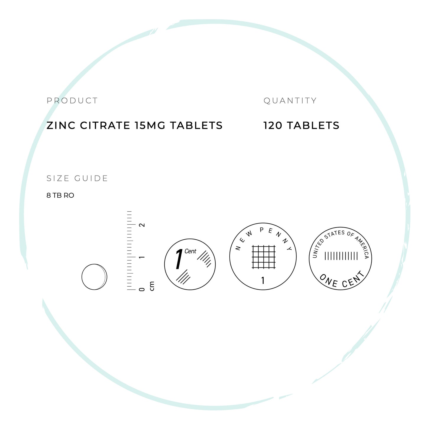 Zinc Citrate 15mg Tablets