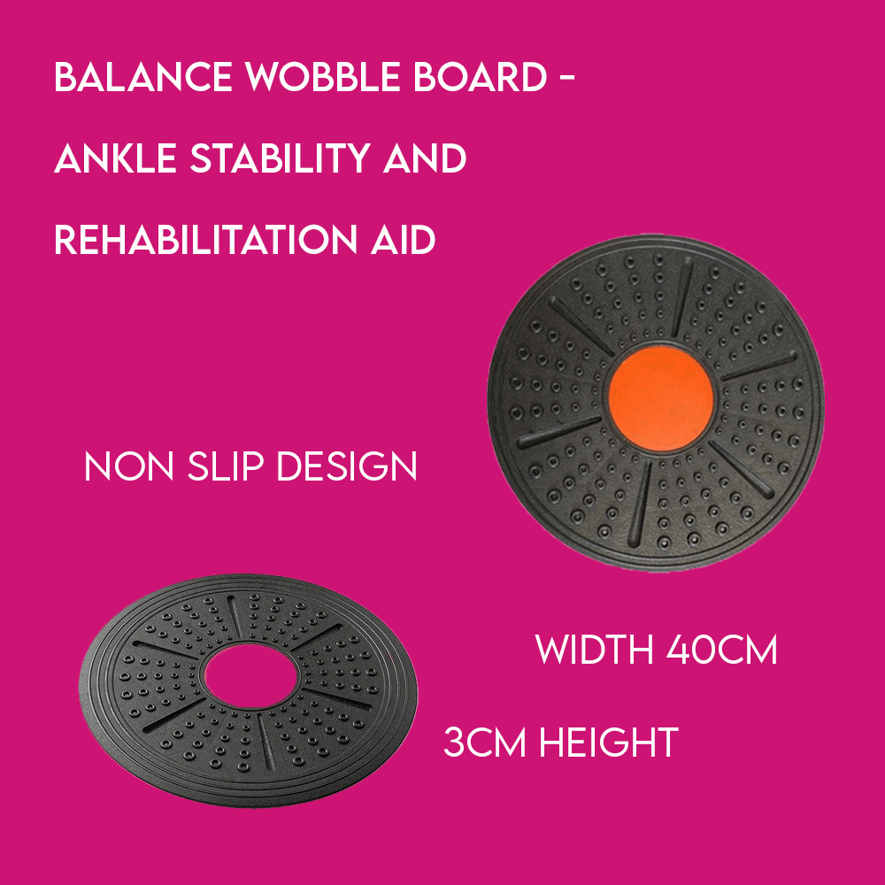 Balance Board - Ankle Stability and Rehabilitation Aid - Fitness Health 