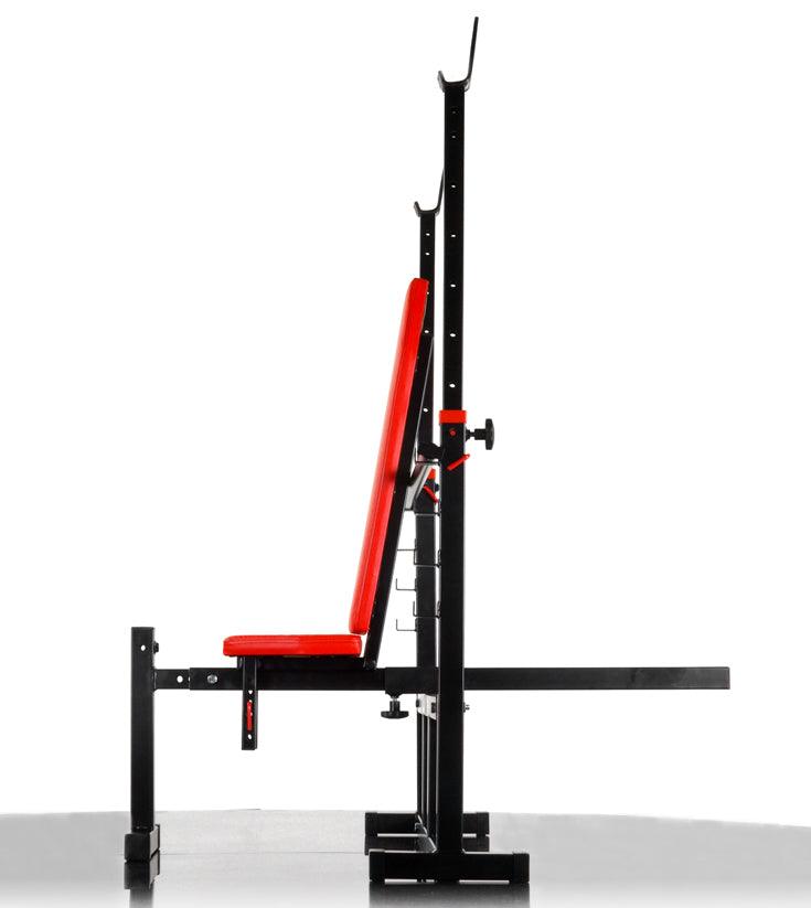 Bench with barbell racks-Hyperion - Fitness Health 