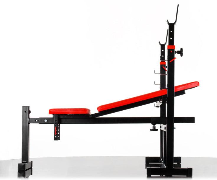 Bench with barbell racks-Hyperion - Fitness Health 