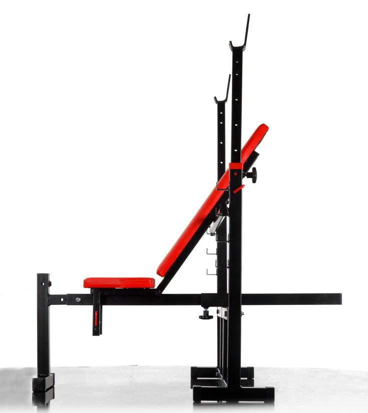 Bench with barbell racks-Hyperion - Fitness Health 