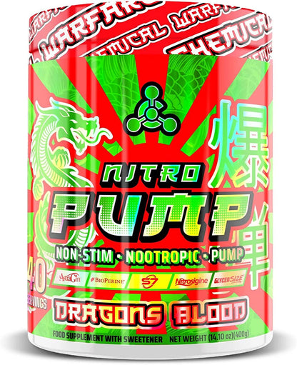 Chemical Warfare Nitro Pump 400g Dragons Blood - Fitness Health 