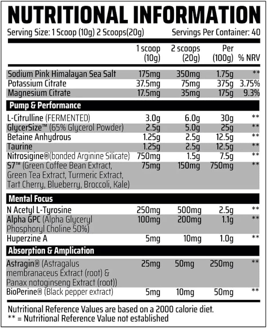 Chemical Warfare Nitro Pump 400g Super Stars - Fitness Health 