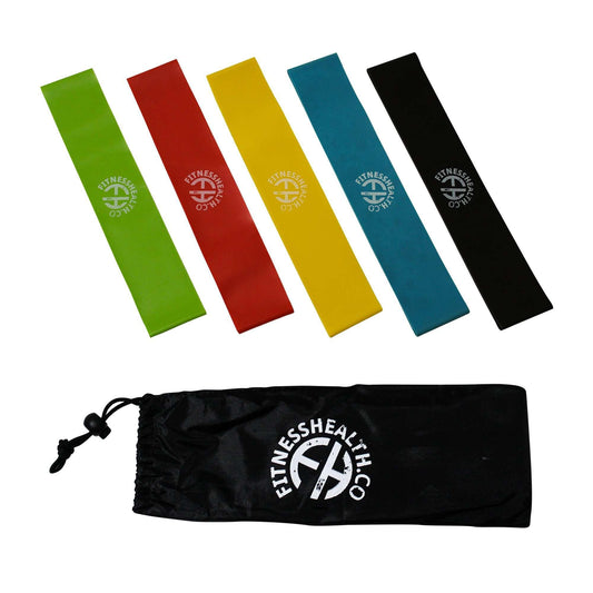 FH Resistance Bands Legs and Glute Exercise Loop 5 Band set - Fitness Health 