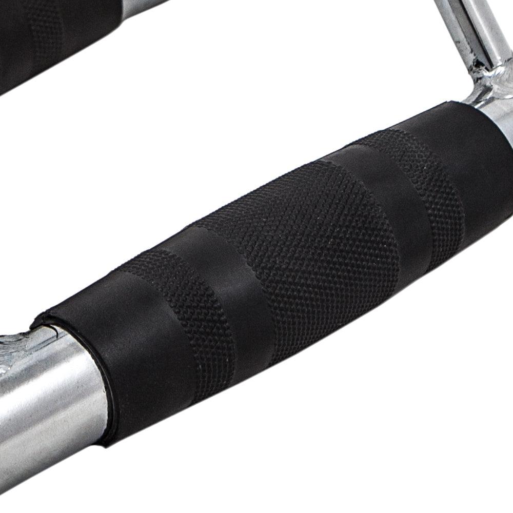 FH V Grip Bar with Durable Rubber Grips Cable Gym Attachment - Fitness Health 
