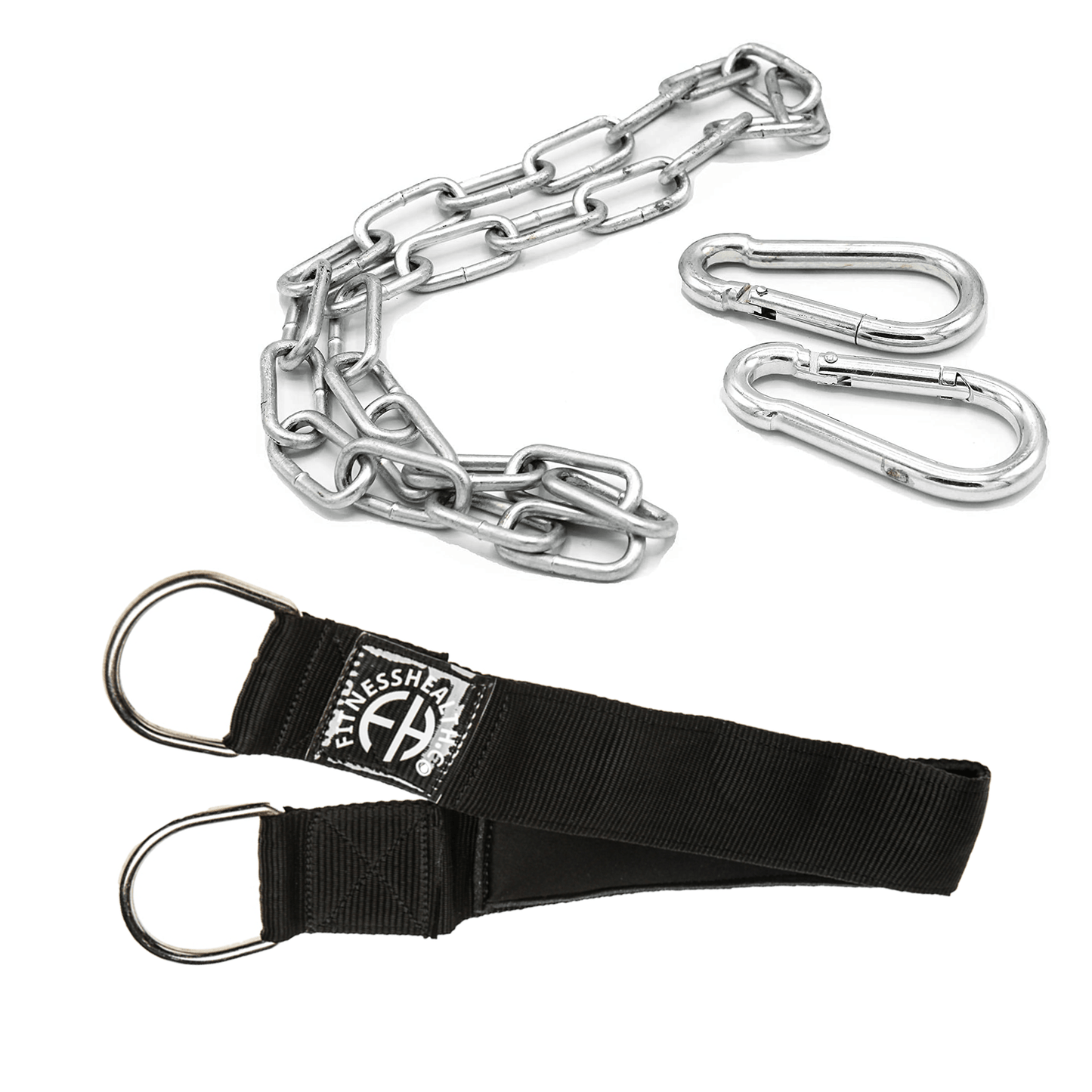 Gym Fitness Cable Attachment Tricep Rope Dip Chain Set (Pack of 5) - Fitness Health 