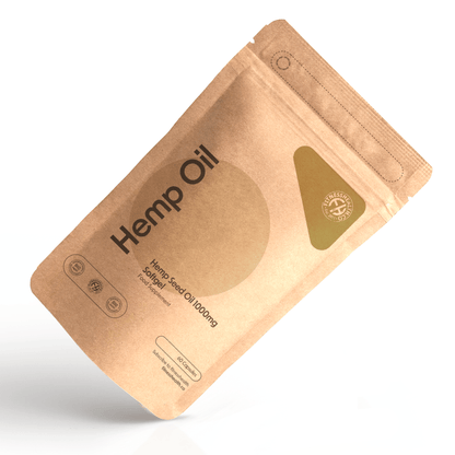 Hemp Seed Oil 1000mg Omega 3 - Softgel Capsules - Fitness Health 