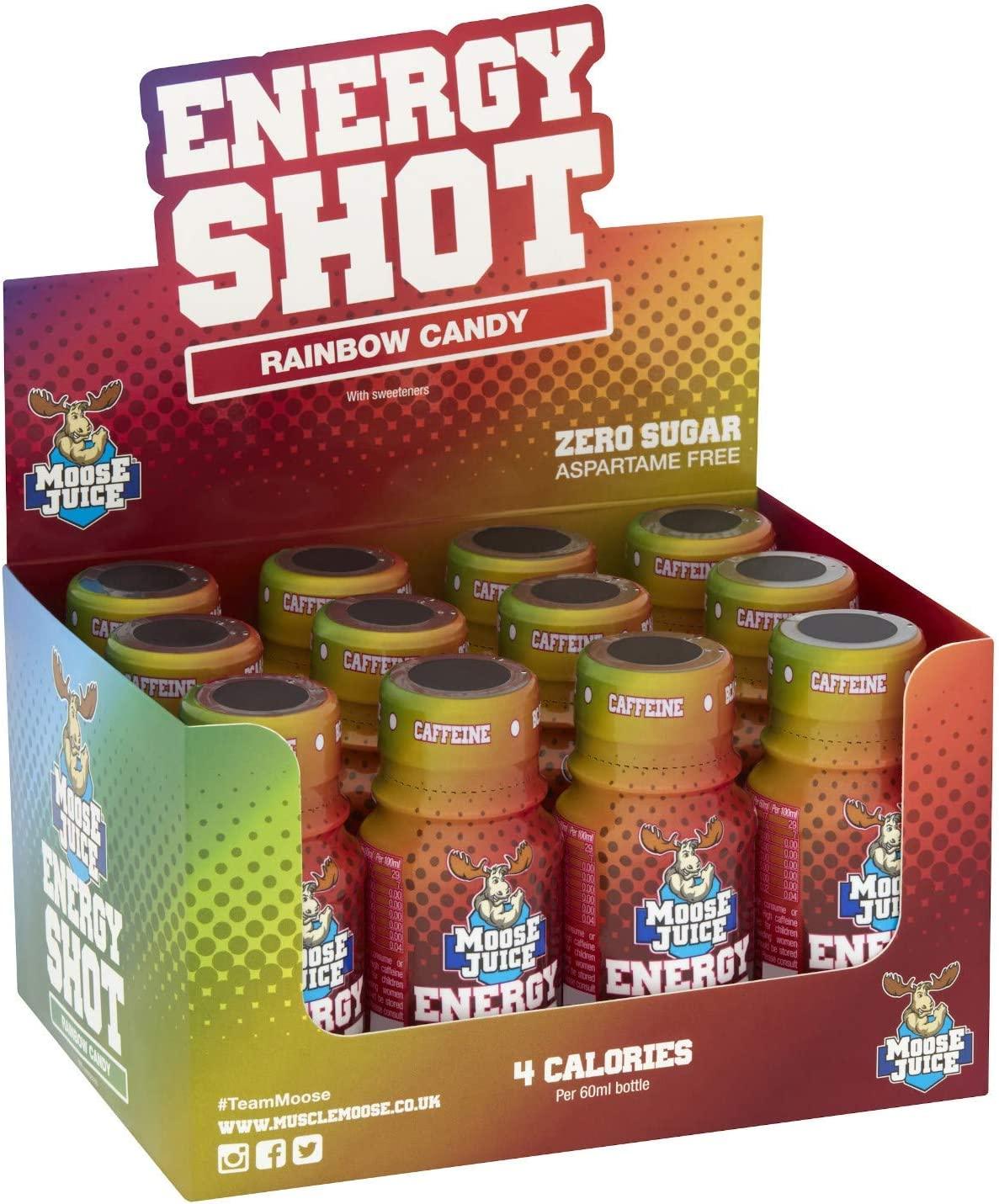 Moose Juice Energy Shots 12 x 60ml - Fitness Health 