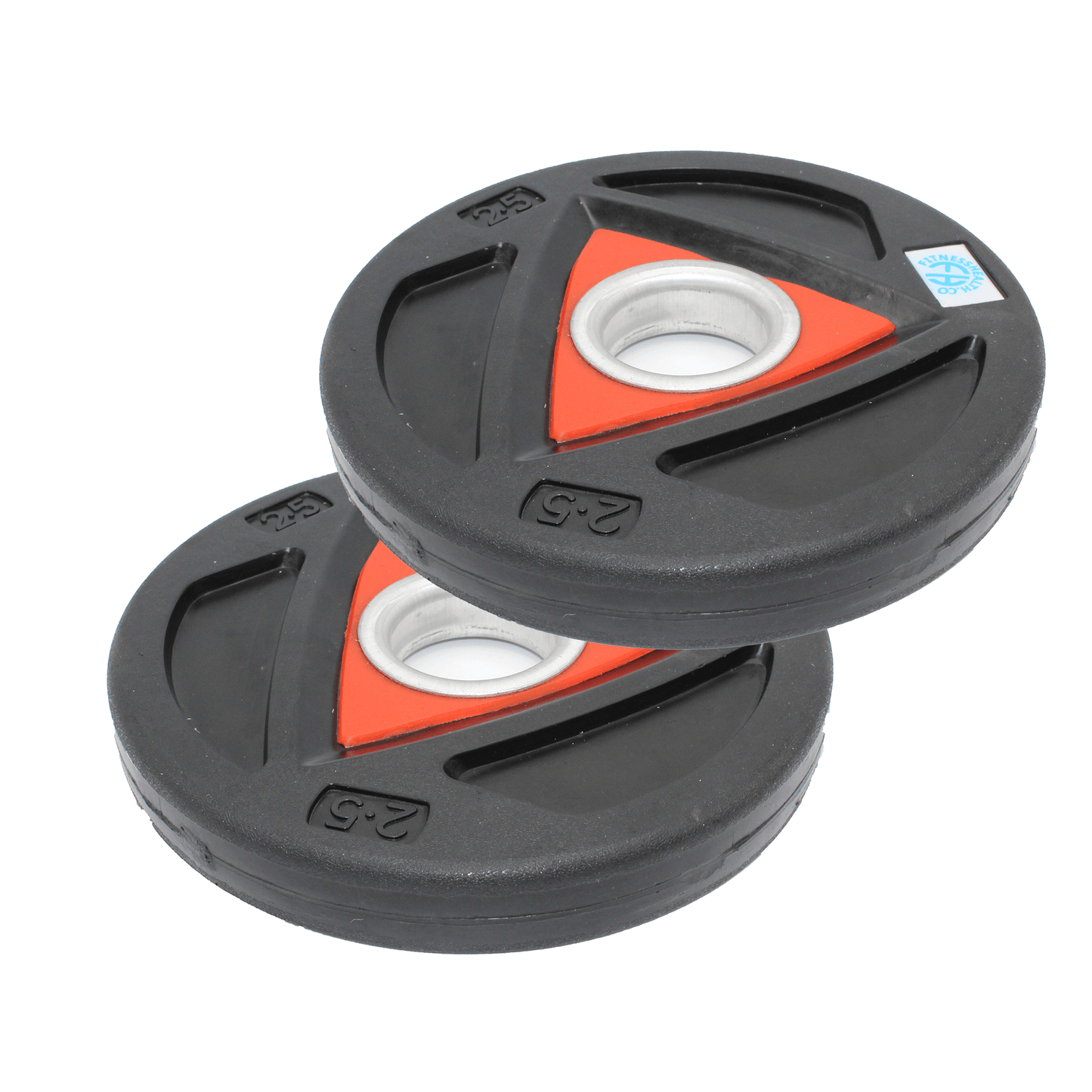 Olympic Rubber Weight 2.5kg Plates - 2 pcs Set - Fitness Health 