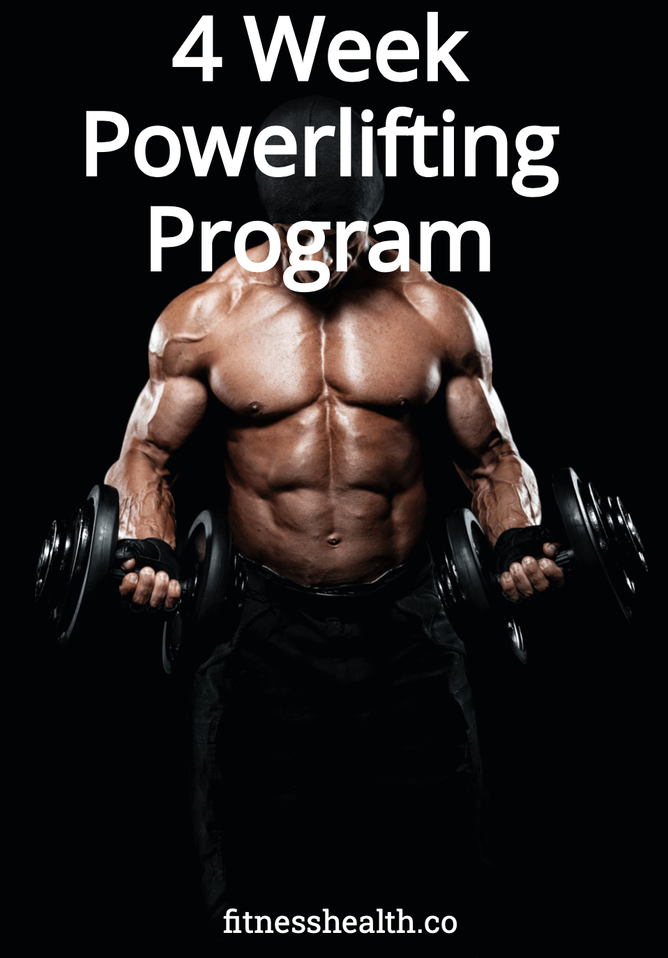 Powerlifting Program  4 Week Ebook - Fitness Health 