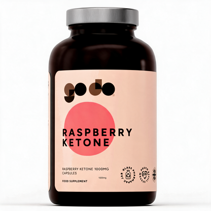 Digestive & Weight Management Support - Raspberry Extract Capsules 1000mg (4% Ketones)