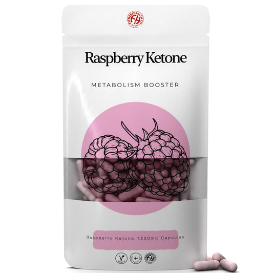 Raspberry Extract Capsule 1200mg (4% Ketones) Vegan