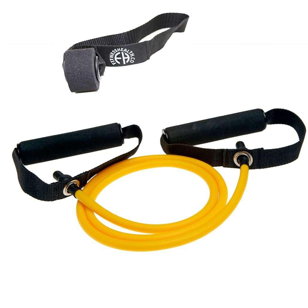 Resistance Exercise Band Light with Foam Door Anchor - Fitness Health 