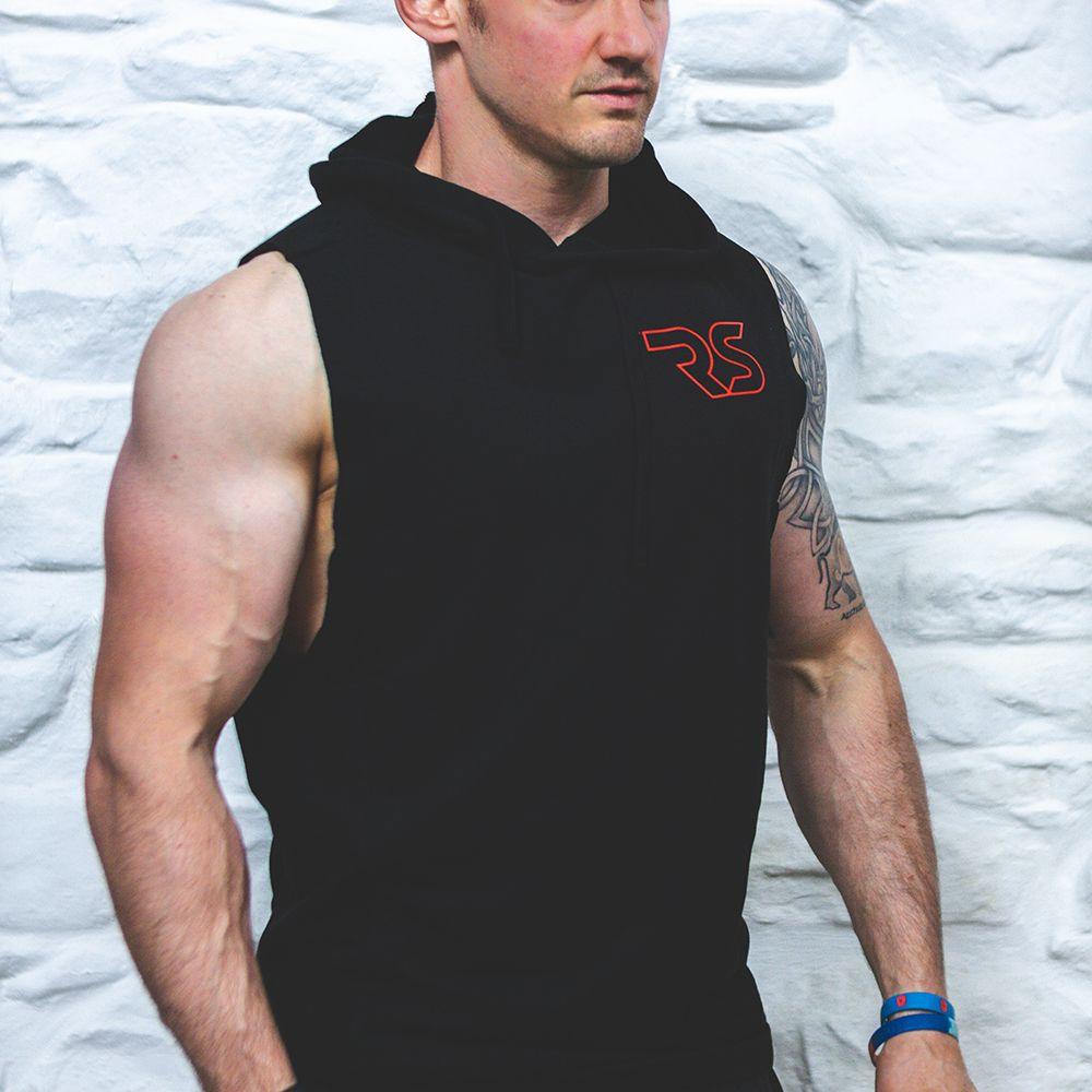 RS Muscle Fit Sleeveless Hoodie - Fitness Health 