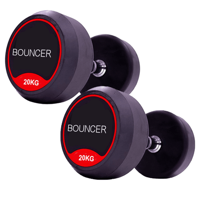 Rubber Dumbbells Bouncer Style Rapid Strength - Fitness Health 