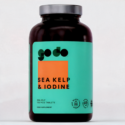 Sea Kelp & Iodine 150 mcg Tablets – Supports Energy & Thyroid Function, Vegan-Friendly
