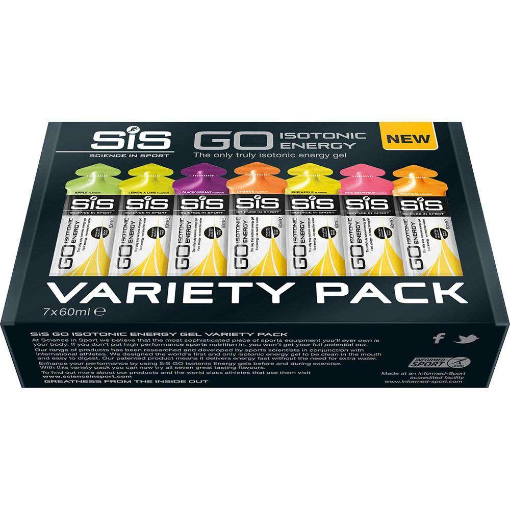 SIS Go Isotonic Energy Gel Variety - Pack of 7 x 60ml - Fitness Health 