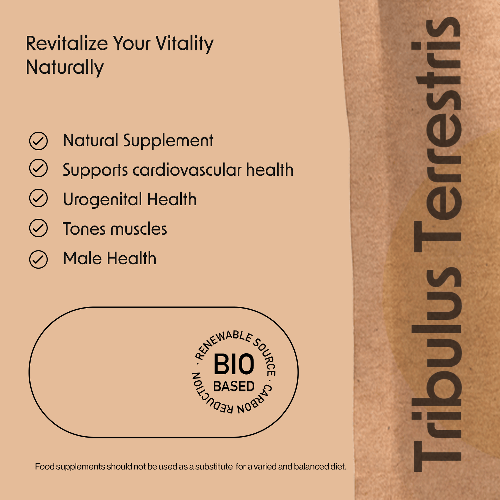 Tribulus Terrestris 2000mg Tablets Vegan - Testosterone Booster - Fitness Health 