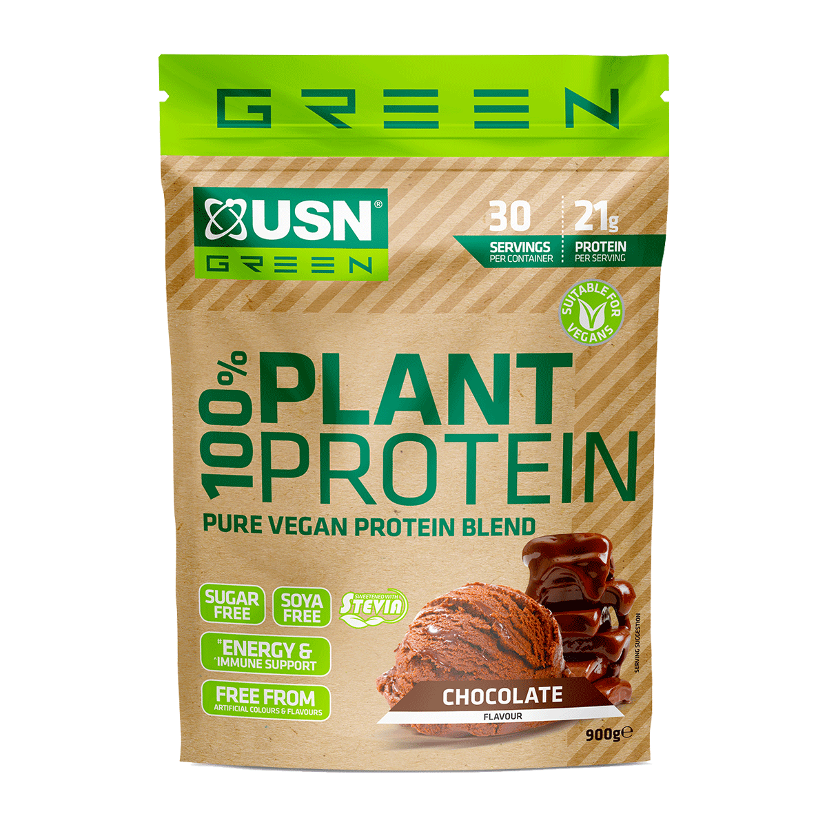 USN 100% PLANT PROTEIN 900g - Fitness Health 