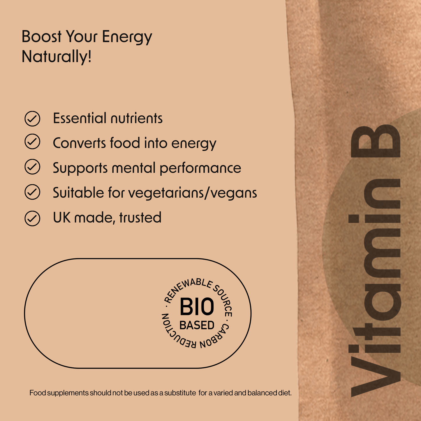 Vitamin B Complex Tablets - Vegan Friendly - Fitness Health 