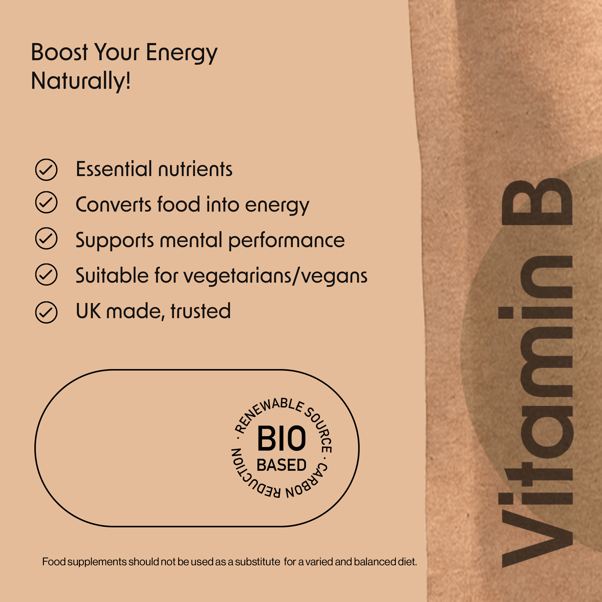 Vitamin B Complex Tablets - Vegan Friendly - Fitness Health 